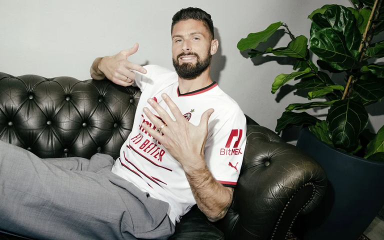 Giroud Jersey AC Milan Away