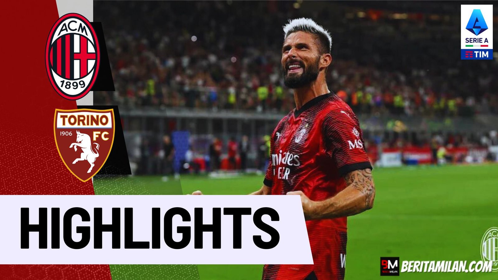 Highlights, Milan vs Torino