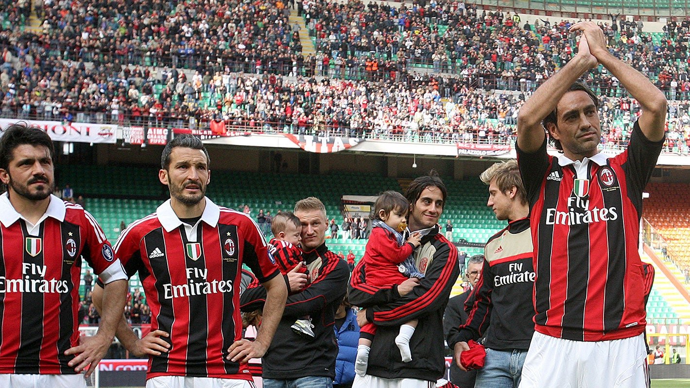 Gattuso, Zambrotta, Nesta, AC Milan 2012