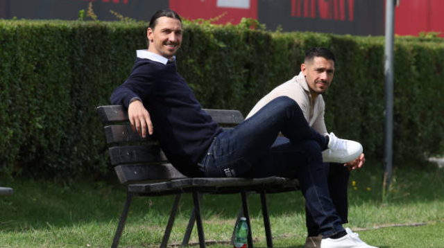 Ibrahimovic, Moncada, Milanello