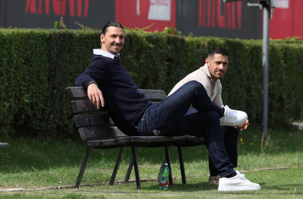 Ibrahimovic, Moncada, Milanello