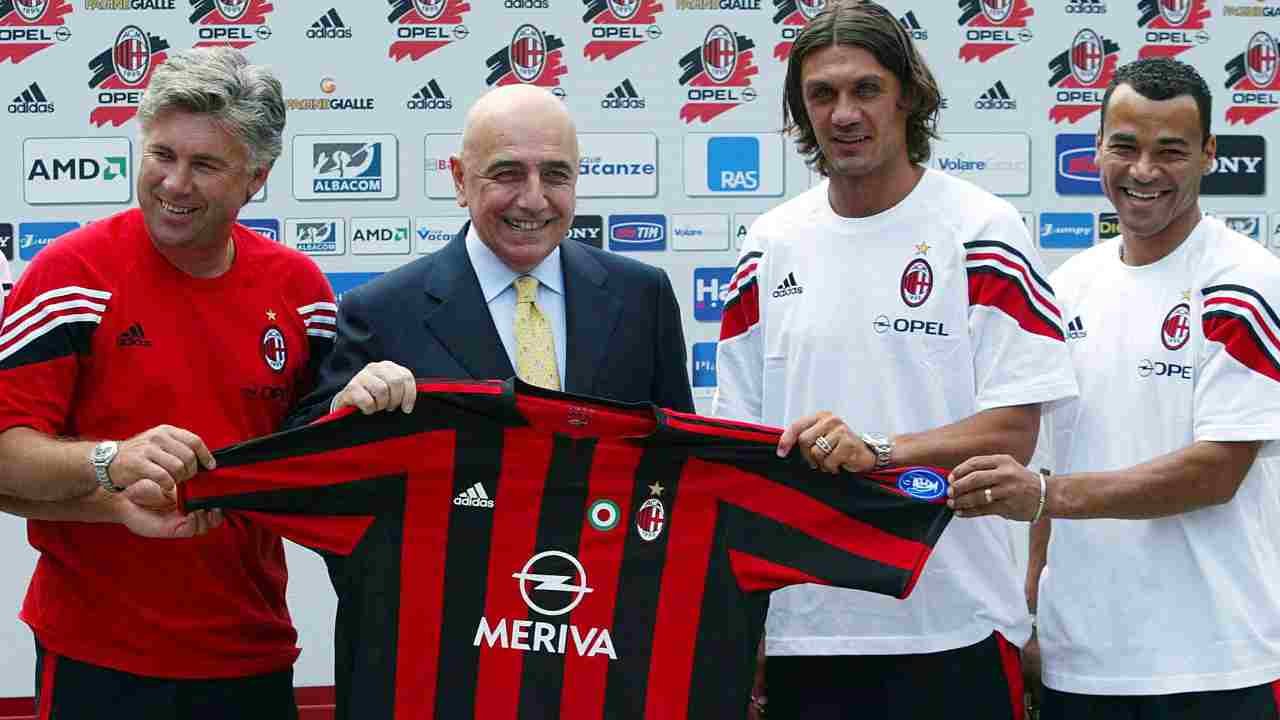 Ancelotti, Galliani, Maldini, Cagu