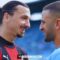Kyle Walker and Zlatan Ibrahimovic