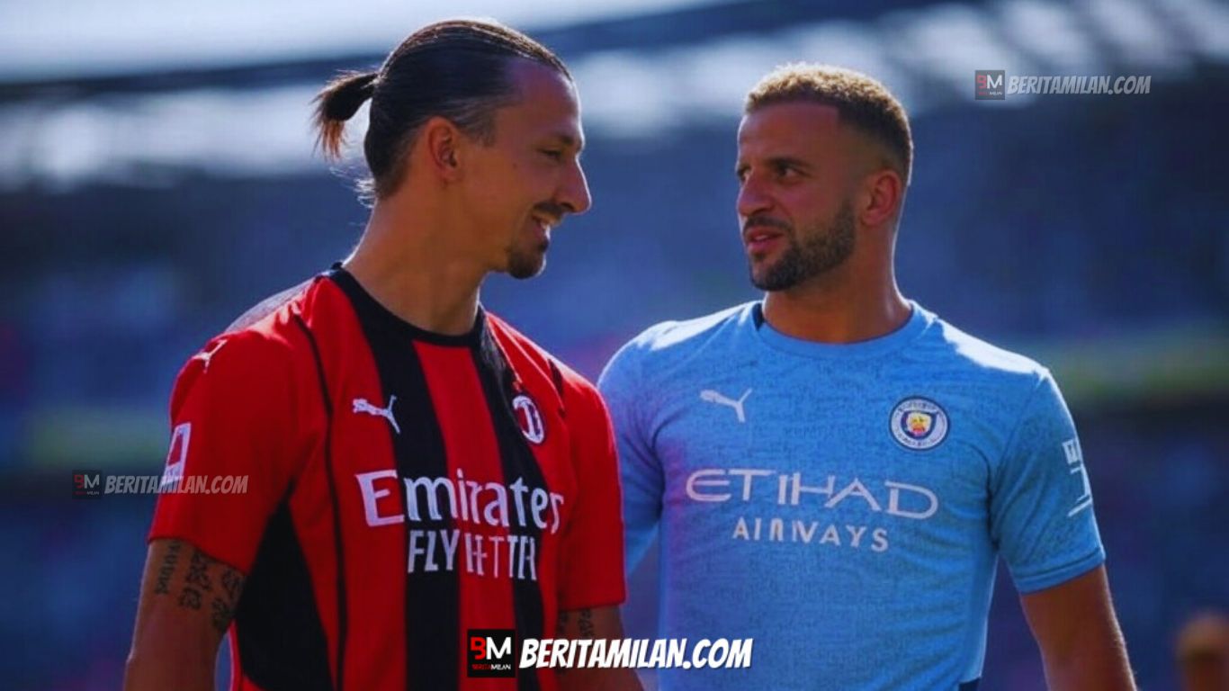 Kyle Walker and Zlatan Ibrahimovic