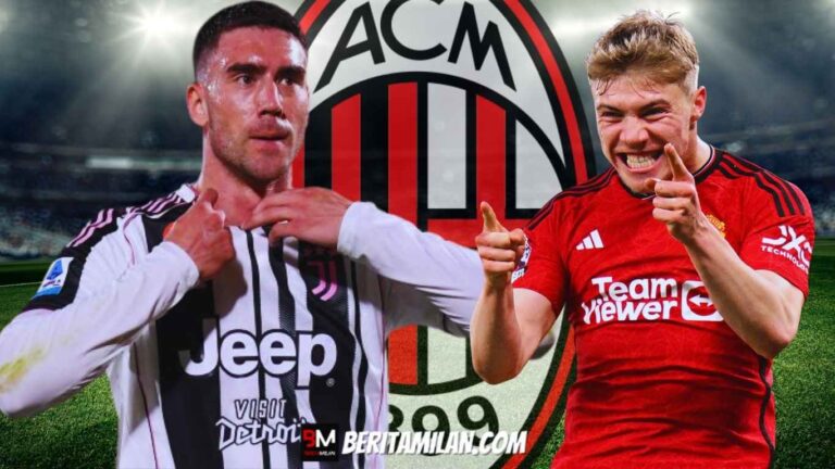 Dusan Vlahovic, Rasmus Hojlund, AC Milan