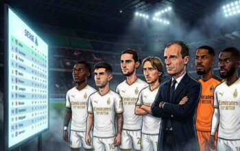 Tim AC Milan, Skuad, Klasemen Serie A