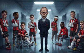 Allegri, AC Milan injurry, Cedera