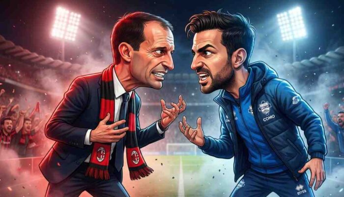 ALLEGRI MURKA KE FABREGAS: “Kalau Begitu, Besok Saya Ikut Tekel Pemain di Pinggir Lapangan!”