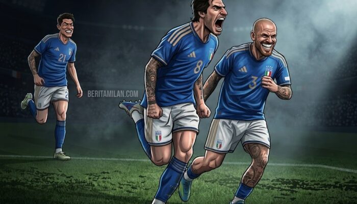 DNA Milan Mengalir Deras, Rino Gattuso dan Tonali Selangkah Lagi Bawa Italia Menuju Piala Dunia!