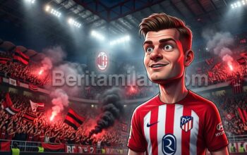 Tergiur Posisi Starter, Striker Jangkung Atletico Madrid Buka Peluang ke Milan