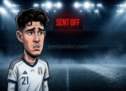 Kartu Merah Bastoni Hancurkan Mimpi Timnas Italia Melangkah ke Piala Dunia