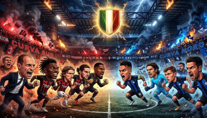 Bursa Taruhan Scudetto 2026: AC Milan Tempel Ketat Inter Milan di Sisa Delapan Laga