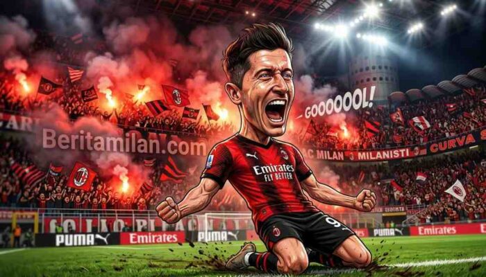 Corriere della Sera: Lini Serang AC Milan Hancur, Robert Lewandowski Jadi Impian