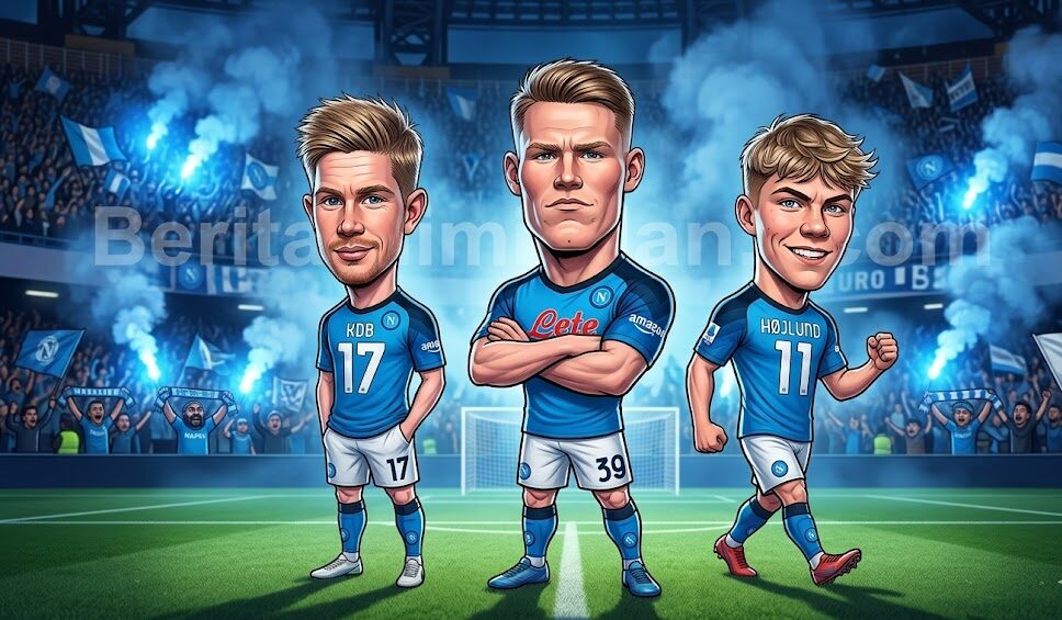 Kevin De Bruyne, Scott McTominay, Rasmus Højlund, Napoli