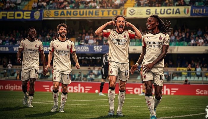 Hasil Akhir Verona vs AC Milan: Gol Tunggal Adrien Rabiot Bawa Iblis Merah Amankan Tiga Poin Krusial