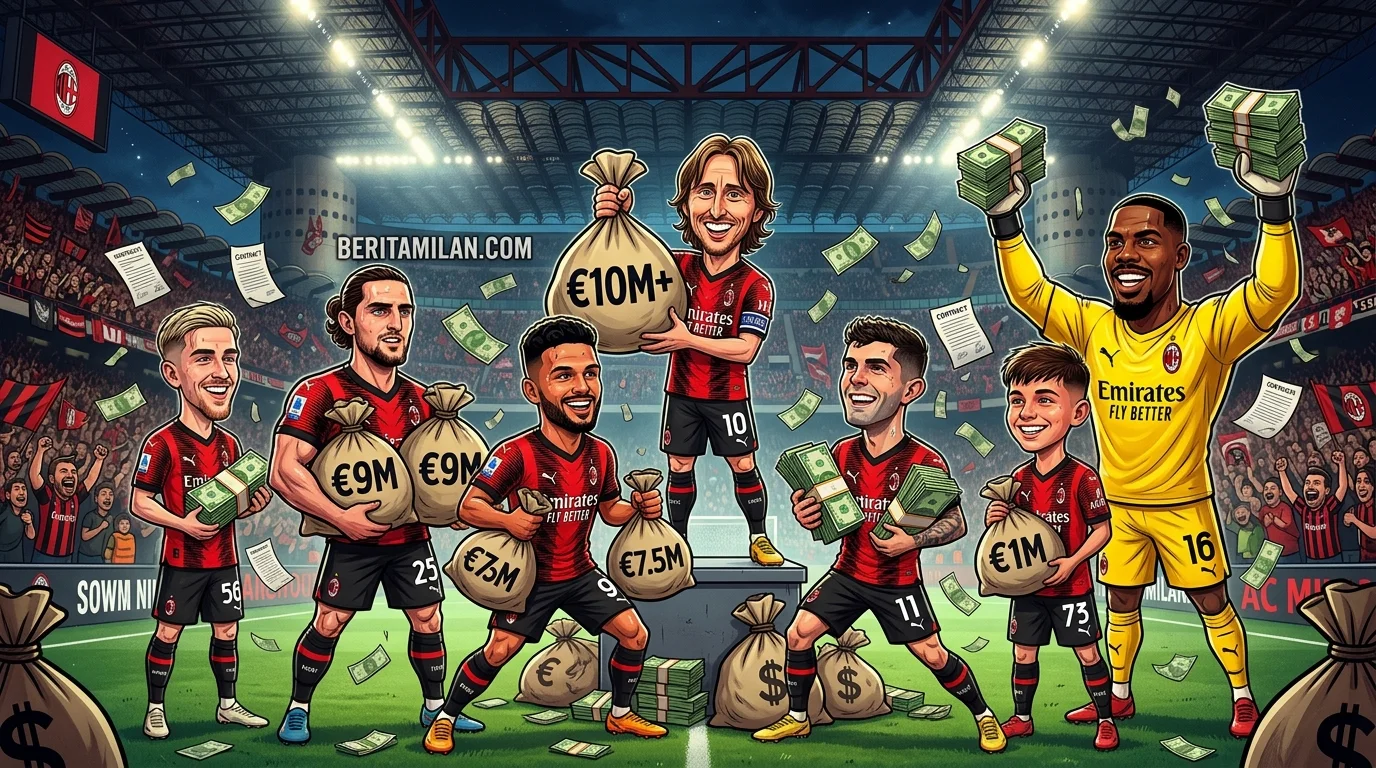 Gaji Pemain AC Milan