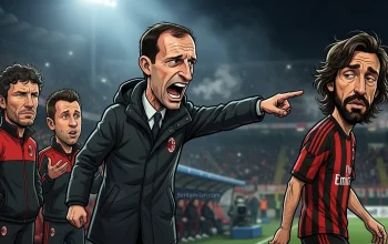 Massimiliano Allegri, Andrea Pirlo, Massimiliano Allegri, Mark Van Bommel dan Antonio Cassano