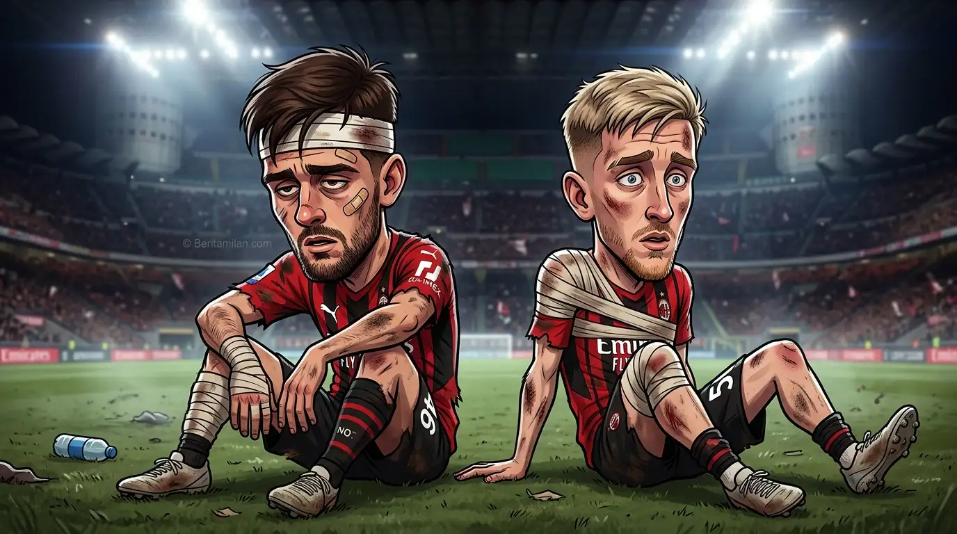 Matteo Gabbia dan Alexis Saelemaekers