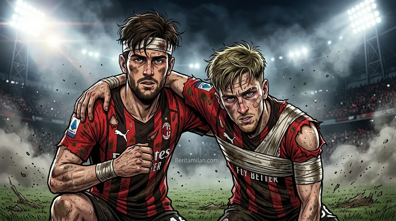 Matteo Gabbia dan Alexis Saelemaekers